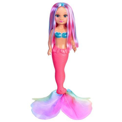 LALKA SYRENKA NANCY CORAL SYRENA DŁUGIE KOLOROWE WŁOSY SYRENI OGON 45 cm