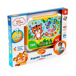 TABLET EDUKACYJNY INTERAKTYWNY ZAGADKI TYGRYSKA ŚWIECI MÓWI PL 150 ZAGADEK