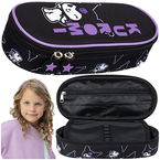 PIÓRNIK SZKOLNY SASZETKA DLA DZIEWCZYNKI ST.MAJEWSKI KRÓLIK BLACK KUROMI