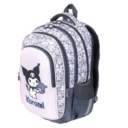 PLECAK SZKOLNY 4-KOMOROWY PIÓRNIK WOREK 3w1 ST.MAJEWSKI KRÓLIK PINK KUROMI