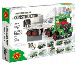 MAŁY KONSTRUKTOR 10w1 SUPER TRUCK ALEXANDER METALOWY POJAZD KONSTRUKCYJNY