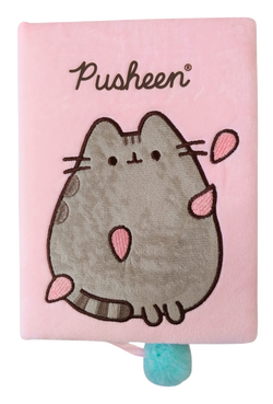 PUSHEEN PAMIĘTNIK NOTES PLUSZOWY A5 96K LINIA MIĘCIUTKI RÓŻOWY KOTEK