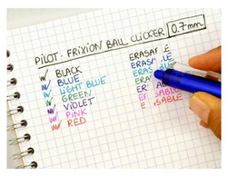 DŁUGOPIS ŚCIERALNY PIÓRO KULKOWE PILOT FRIXION CLICKER 0.7mm NIEB. - 2 szt.