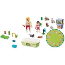 PLAYMOBIL MY LIFE DZIEWCZYNKI Z KRÓLIKAMI FIGURKI AKCESORIA 30 EL. 71753