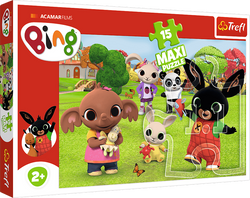 PUZZLE MAXI BING Z PRZYJACIÓŁMI 15 EL. 14335 TREFL