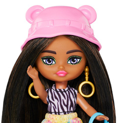 BARBIE LALKA MODOWA STYLOWA EXTRA FLY MIINIS W KAPELUSZU AKCESORIA MATTEL