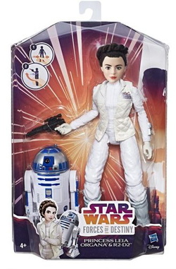 FIGURKA STAR WARS FORCES KSIĘŻNICZKA LEIA I R2-D2