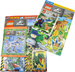 LEGO JURASSIC WORLD DINOZAURY GAZETKI 2 MAGAZYNY + 2 FIGURKI DO ZBUDOWANIA