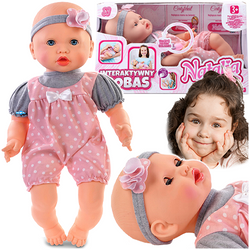 LALKA INTERAKTYWNA BOBAS MIMICZNY ZE SMOCZKIEM 41cm MÓWI ŚPIEWA RUSZA BUZIĄ