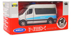 MERCEDES SPRINTER VAN BUS POLICJA SAMOCHÓD METALOWY AUTO 1:32 WELLY