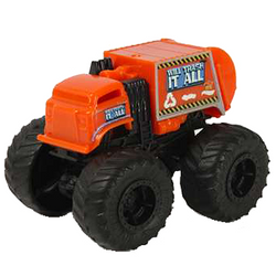 HOT WHEELS MONSTER TRUCKS WILL TRASH IT ALL SAMOCHÓD ŚMIECIARKA AUTO MATTEL