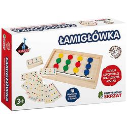 UKŁADANKA DREWNIANA ŁAMIGŁÓWKA ROZWIJA LOGICZNE MYŚLENIE EDUKACYJNA ASKATO