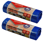 WORKI NA ŚMIECI WIĄZANE OFFICE PRODUCTS 20 SZTUK 35L NIEBIESKIE - 2 sztuki