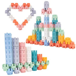 KLOCKI MAŁYCH GENIUSZY KONSTRUKCYJNE EDUKACYJNE ŚRUBKI PASTELOWE EKO ASKATO