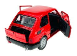 AUTO SAMOCHÓD FIAT 126P MALUCH METALOWY KOLEKCJONERSKI WELLY 1:21 CZERWONY