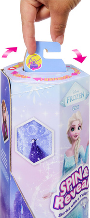 LALKA ELSA KRAINA LODU FROZEN SPIN REVEAL AKCESORIA NIESPODZIANKI MATTEL