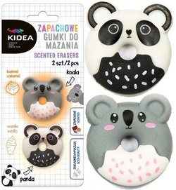 GUMKA DO MAZANIA ŚCIERANIA ZAPACHOWA PANDA KOALA 2 szt. KIDEA DERFORM