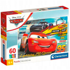 PUZZLE 60 SUPER COLOR AUTA CARS DISNEY ZYGZAK MCQUEEN UKŁADANKA CLEMENTONI