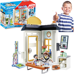 PLAYMOBIL LEKARZ PEDIATRA STARTER PACK FIGURKI AKCESORIA CITY LIFE 57 EL.