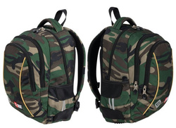 PLECAK SZKOLNY TRZYKOMOROWY 20L ST.RIGHT MAJEWSKI BP-26 WOJSKOWY MORO