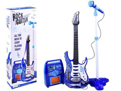 GITARA ELEKTRYCZNA MIKROFON WZMACNIACZ PIEC ROCK