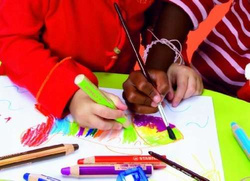 KREDKI OŁÓWKOWE GRUBE JUMBO 6 KOLORÓW 3w1 TEMPERÓWKA WOODY STABILO