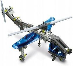 KLOCKI KONSTRUKCYJNE SAMOLOTY I HELIKOPTERY 10 MODELI 200 EL. CLEMENTONI