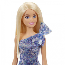 LALKA BARBIE GLITZ BŁYSZCZĄCA SUKIENKA - NIEBIESKA