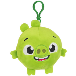 ANGRY BIRDS SQUASHY PODGIES BRELOK PLUSZOWY 12 cm ŚWINKA ZIELONA