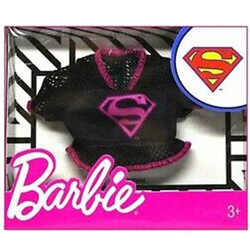 UBRANKO CZARNY TOP SUPERMAN BARBIE MATTEL