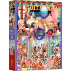 PUZZLE 2x500 ELEMENTÓW PUSZYŚCI PRZYJACIELE KOTY UKŁADANKA 37495 TREFL