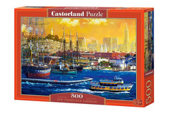 PUZZLE PORT W SAN FRANCISCO ZATOKA WYBRZEŻE ŁODZIE STATKI 500 EL CASTORLAND
