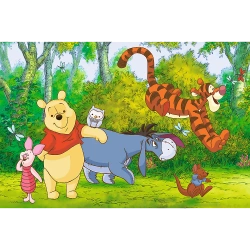 PUZZLE 60 ELEMENTÓW KUBUŚ PUCHATEK SMACZNY MIODEK UKŁADANKA TREFL 17411