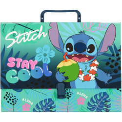 TECZKA Z RĄCZKĄ A4 XL STITCH STAY COOL TWARDA GRUBA Z ZAPIĘCIEM MAJEWSKI