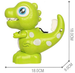 BAŃKI MYDLANE MASZYNKA DO BANIEK MYDLANYCH DINOZAUR Z PŁYNEM 50 ml