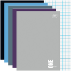 NOTES A7 W KRATKĘ 50 KARTEK 70g OKŁADKA UV INTERDRUK ONE COLOR - 5 szt.