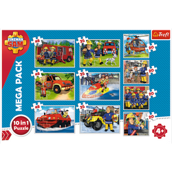 PUZZLE 10W1 STRAŻAK SAM EKIPA RATUNKOWA 329E TREFL
