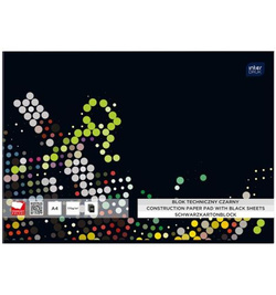BLOK TECHNICZNY A4 CZARNY 10K INTERDRUK - 2 sztuki