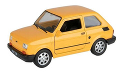 SAMOCHÓD WELLY PRL 1:34 FIAT 126P MALUCH ŻÓŁTY