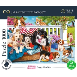 PUZZLE 1000 ELEMENTÓW DOGGY FRIENDSHIP PSIAKI UKŁADANKA 10698 TREFL PRIME