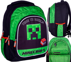 PLECAK SZKOLNY GRA MINECRAFT TNT CREEPER - ASTRA