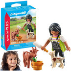 PLAYMOBIL DZIEWCZYNKA Z KOZAMI FIGURKA AKCESORIA SPECIAL PLUS 6 EL.