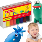 PLASTELINA SZKOLNA W LASECZKACH 8 INTENSYWNYCH KOLORÓW W ETUI HERLITZ