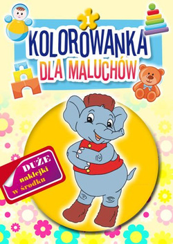 KOLOROWANKA DLA MALUCHÓW A4 Z NAKLEJKAMI ZWIERZAKI