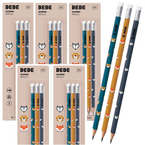 OŁÓWEK HB Z GUMKĄ ZWIERZĄTKA BB FRIENDS BOYS INTERDRUK 3 szt. - 5 opak.