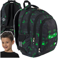 PLECAK SZKOLNY PIÓRNIK WOREK ST.RIGHT 3w1 BP04 DLA GRACZA GREEN GAME