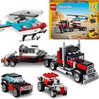 LEGO CREATOR 3W1 CIĘŻARÓWKA Z PLATFORMĄ I HELIKOPTEREM AUTO CYSTERNA 31146