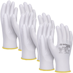 RĘKAWICE OCHRONNE DONAU SAFETY BIAŁE KAT II ROZMIAR 8 DO PRACY - 3 pary