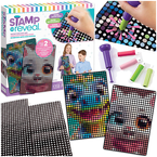 MAKE IT REAL ZESTAW KREATYWNY DO KROPKOWANIA PO NUMERACH KOTEK I DINOZAUR