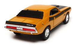 DODGE CHALLENGER T/A 1970 ZÓŁTY METALOWY SAMOCHÓD KOLEKCJONERSKI WELLY